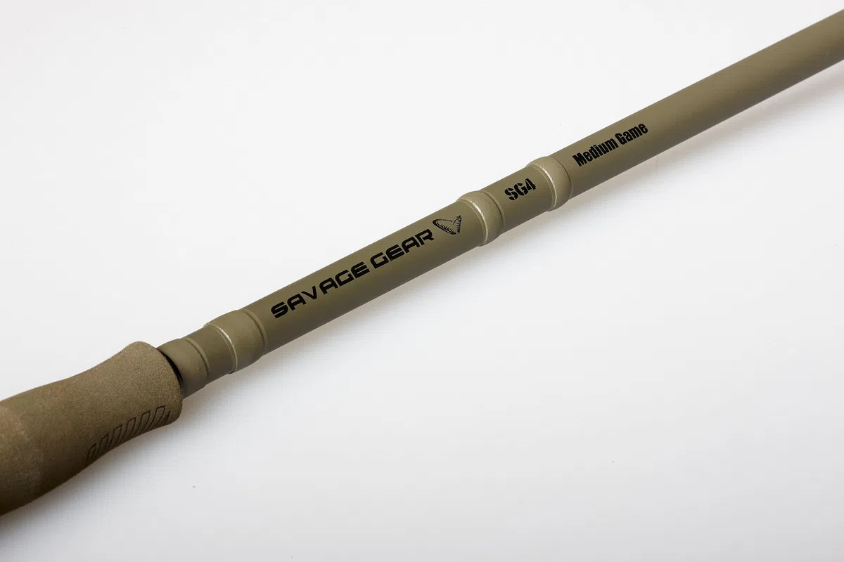 Savage Gear SG4 Medium Game Spinning Rod – Premium Fishing Rod for Freshwater & Saltwater – Perfect for Medium & Soft Lures – Ideal for Bass, Pike, Trout, Predator Fishing, Multiple Sizes