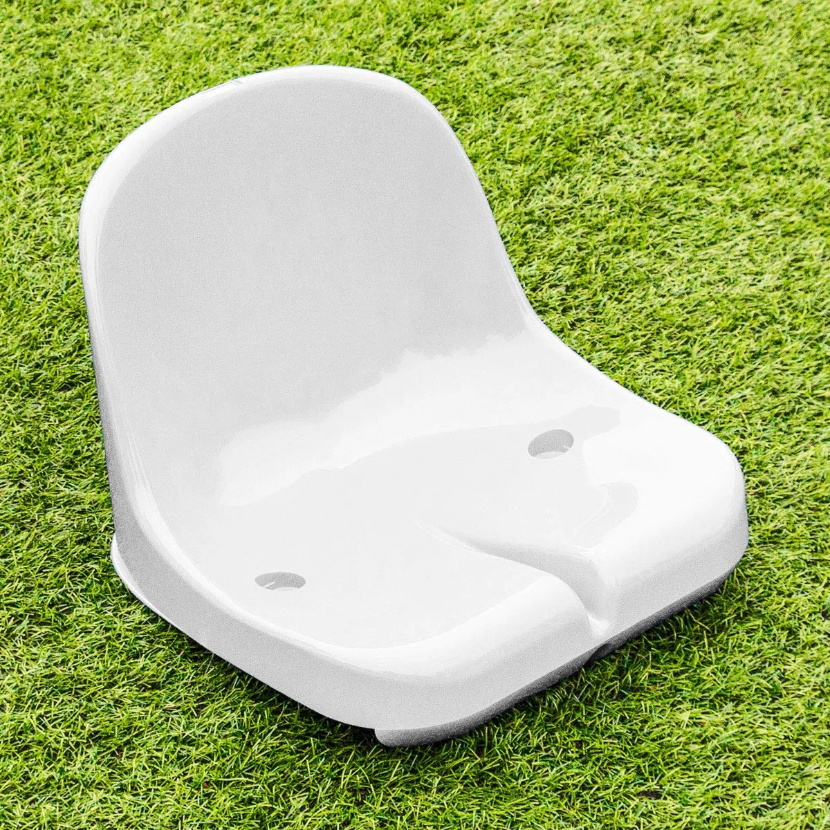 FORZA Asientos de Estadio de Plástico | Asientos HDPE para Banquillo de Jugadores (Blanco, Pack de 1)