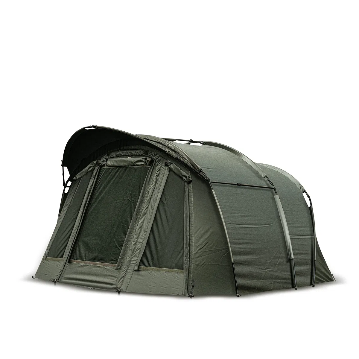 Solar Tackle Undercover - Refugio Exterior Bivvy para 2 Personas, Resistente al Agua, Malla mosquitera, Flujo de Aire, Paneles Traseros enrollados, Incluye Bolsillos Interiores, Lona Resistente para