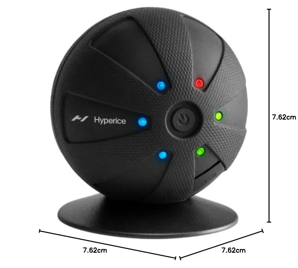 Hyperice Hypersphere Go - Bola de masaje con vibración para la recuperación muscular, liberación miofascial y alivio del dolor - masajeador portátil