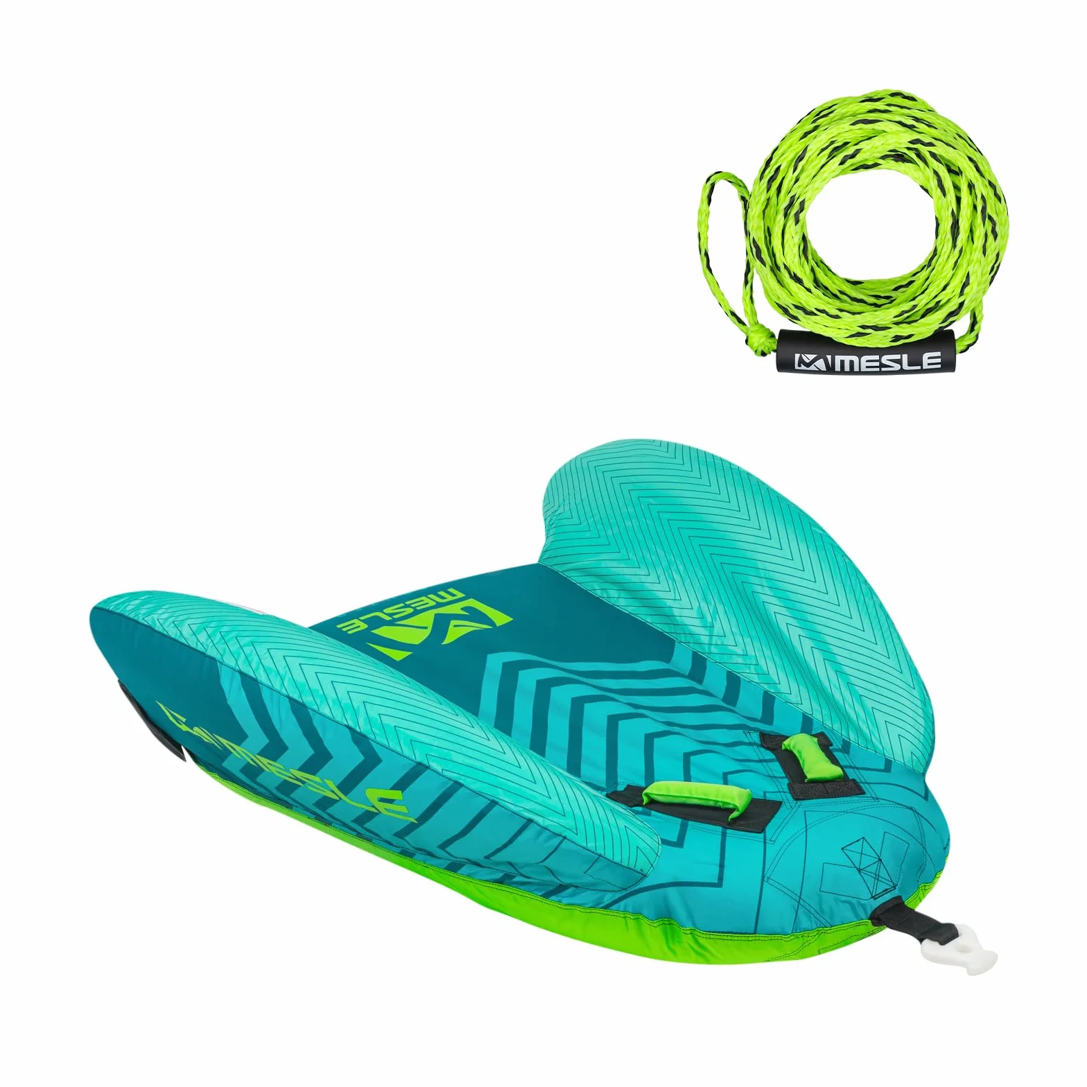 Mesle Pack Flotador De Arrastre con Cuerda Cruzer 1 Persona, Hinchable Arrastrable para Deportes Acuáticos