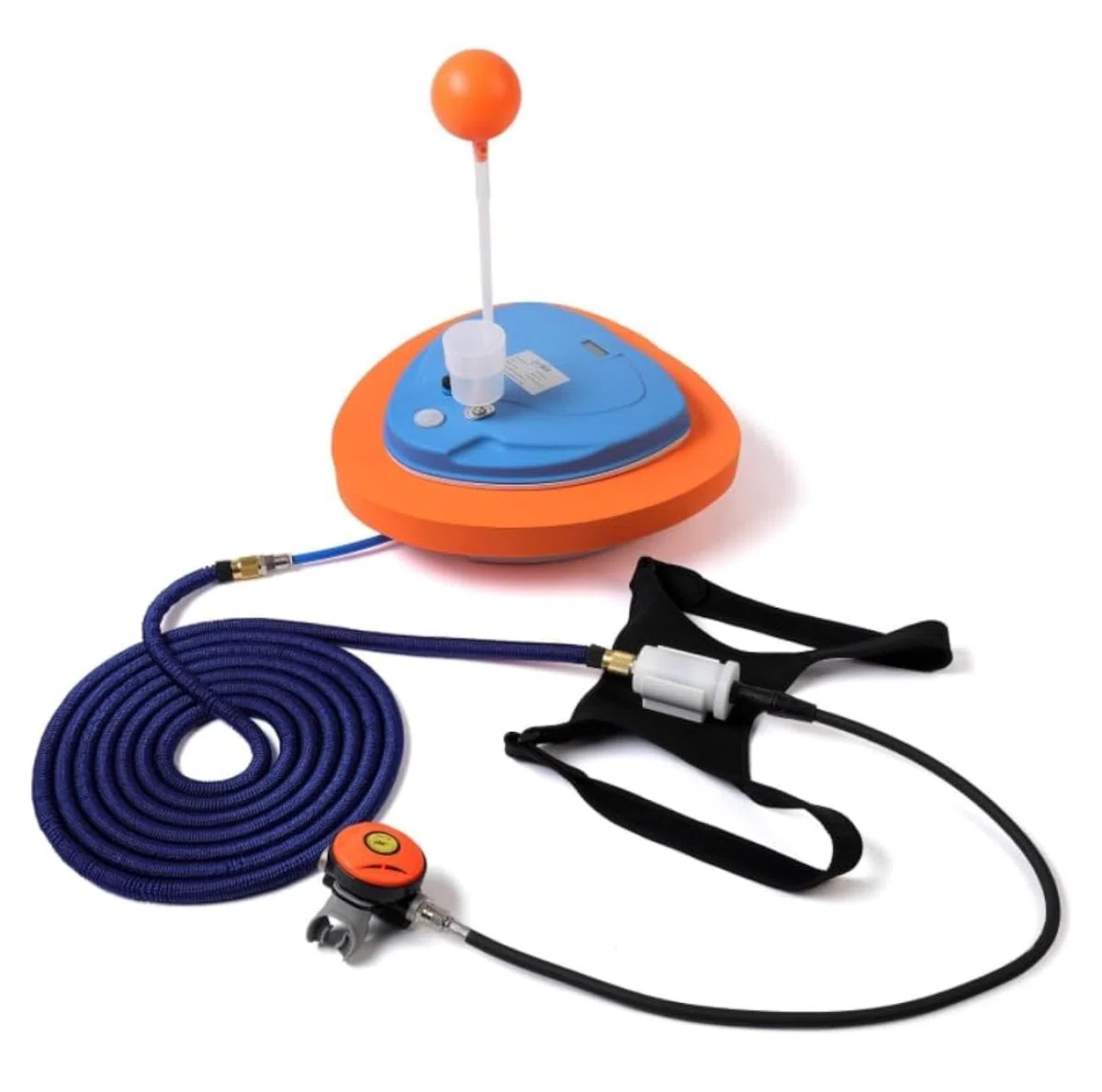 Ventilador de buceo, dispositivo de respiración subacuático recargable de 3,5 horas sin tanque con manguera de 12 m y regulador de respiración de buceo, sistema Hookah de buceo para buceo