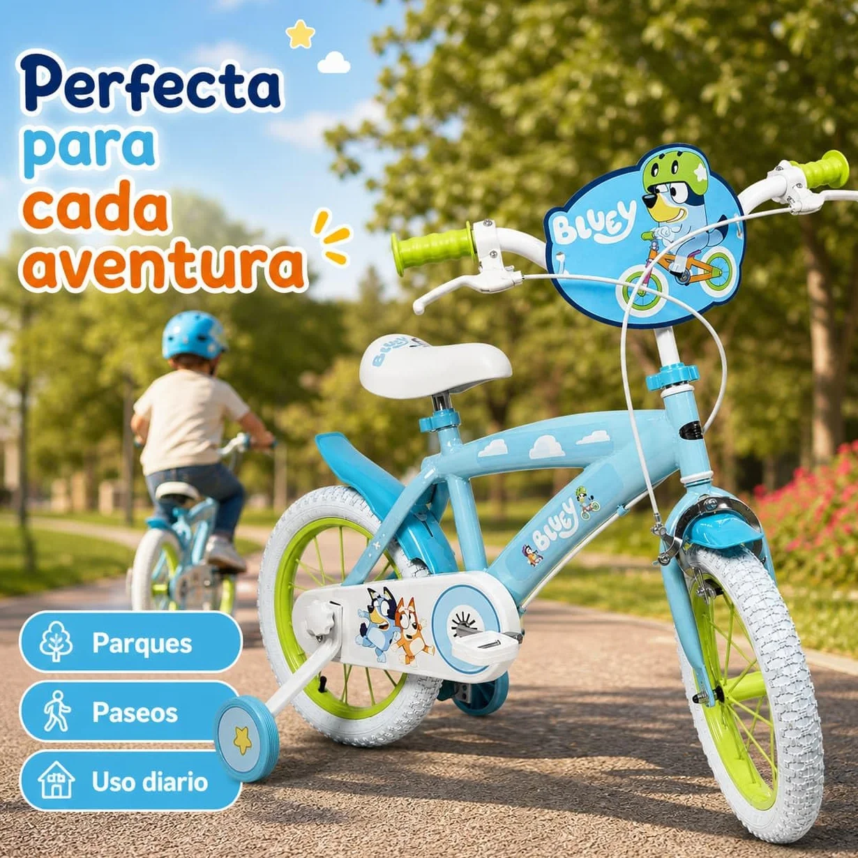 TOIMSA Bicicleta Bluey 14" (4/6 años)