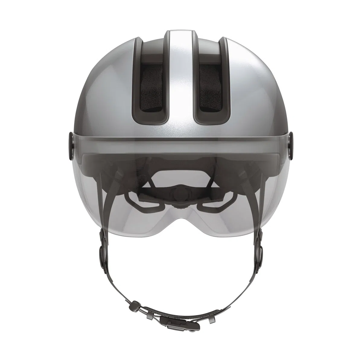 Abus HUD-Y Ace - Elegante Casco de Bicicleta con Visera y luz Trasera LED magnética y Recargable - para Hombre y Mujer