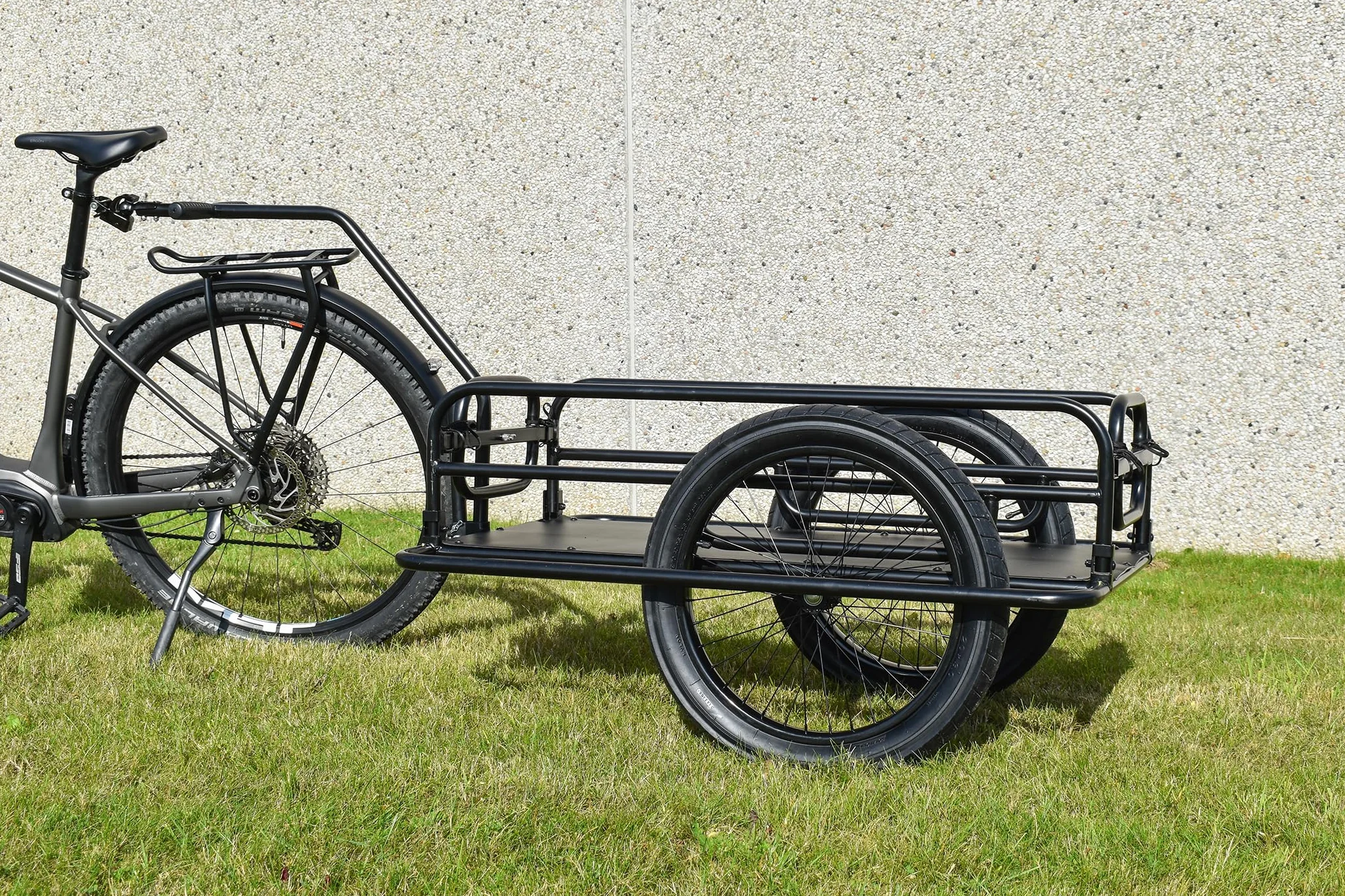Remolque plegable para bicicleta enganche en tija de sillín