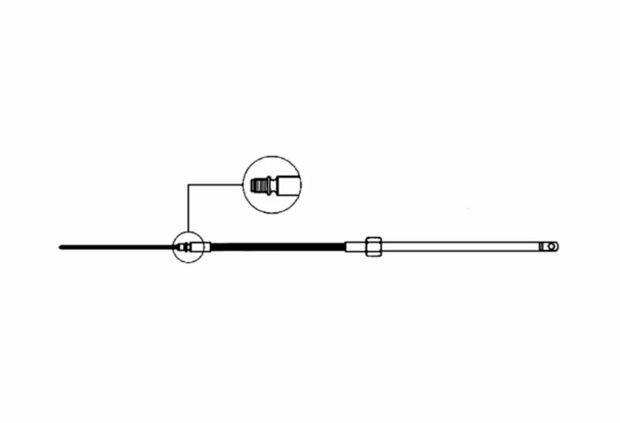 Ultraflex, mecánica Sistemas de impuestos/Cable M58 Completo, 13 Pulgadas (3.97 M), 58926