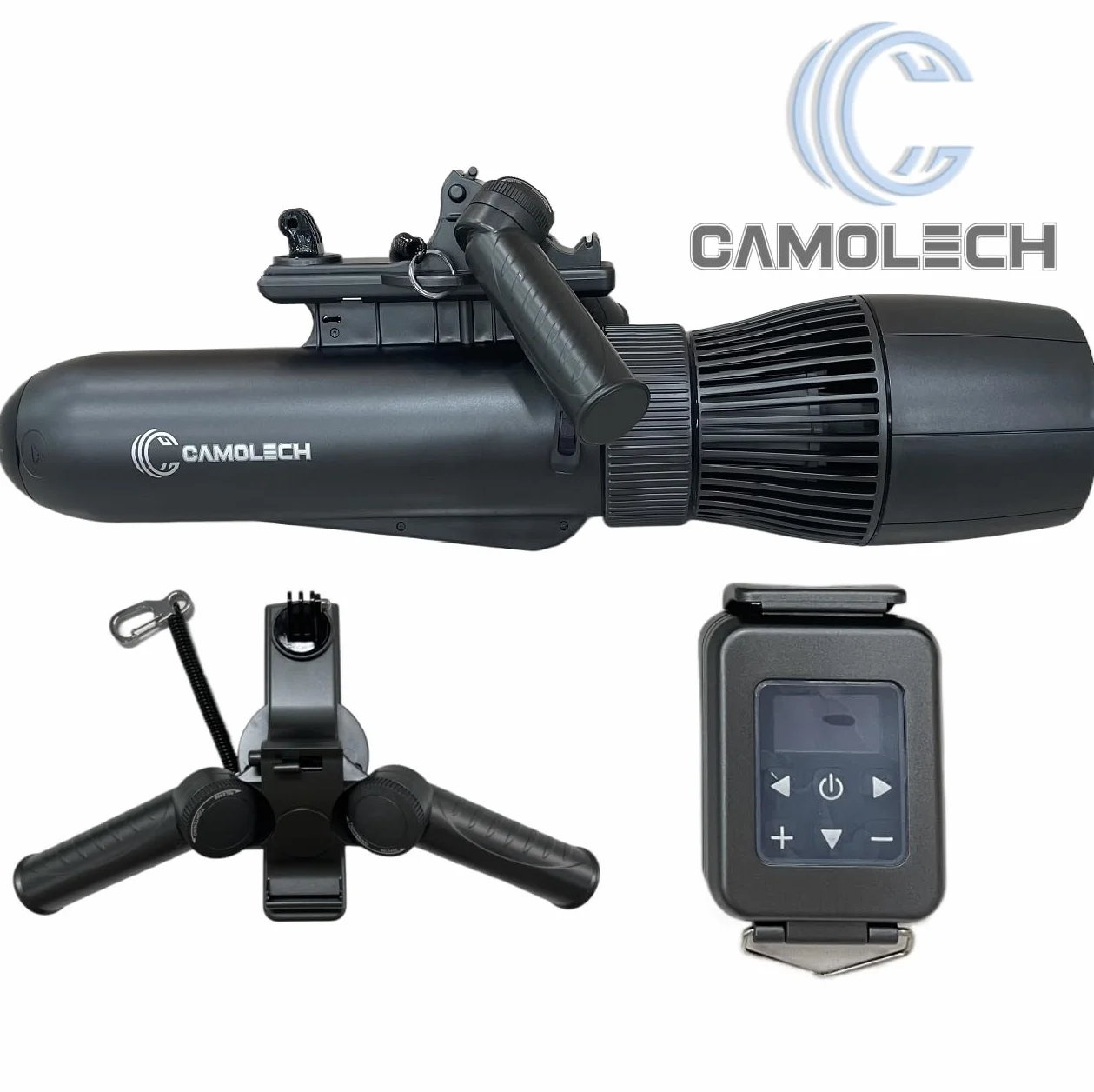 Camolech Patinete Eléctrico Subacuático de 700W, Patinete Marino de Buceo Libre de 40M y Esnórquel, Patinete de Agua con Motor Sin Escobillas, Batería Desmontable de 60 Minutos para Piscina (700W