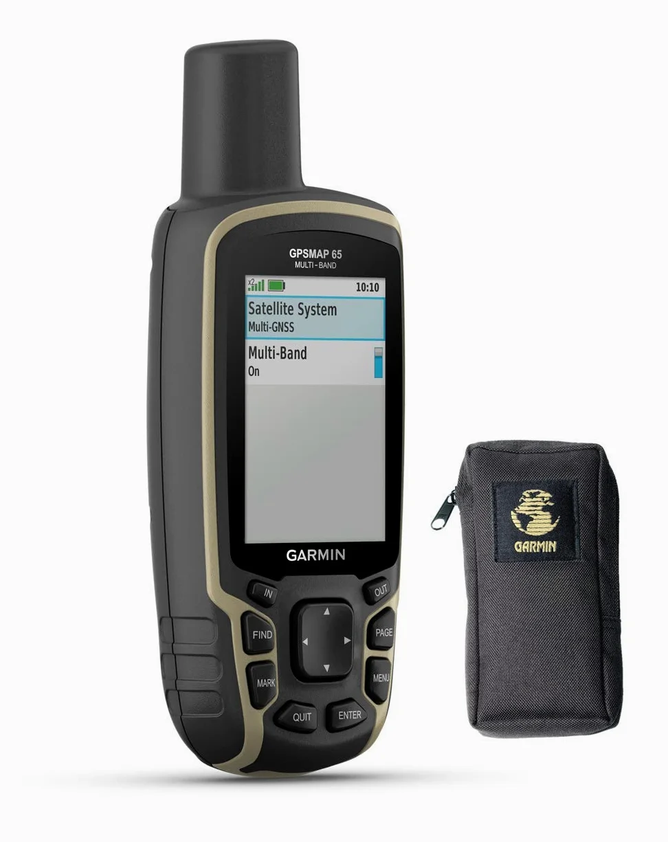 Garmin GPSMAP 65 GPS para Navegación al Aire Libre con Maletín