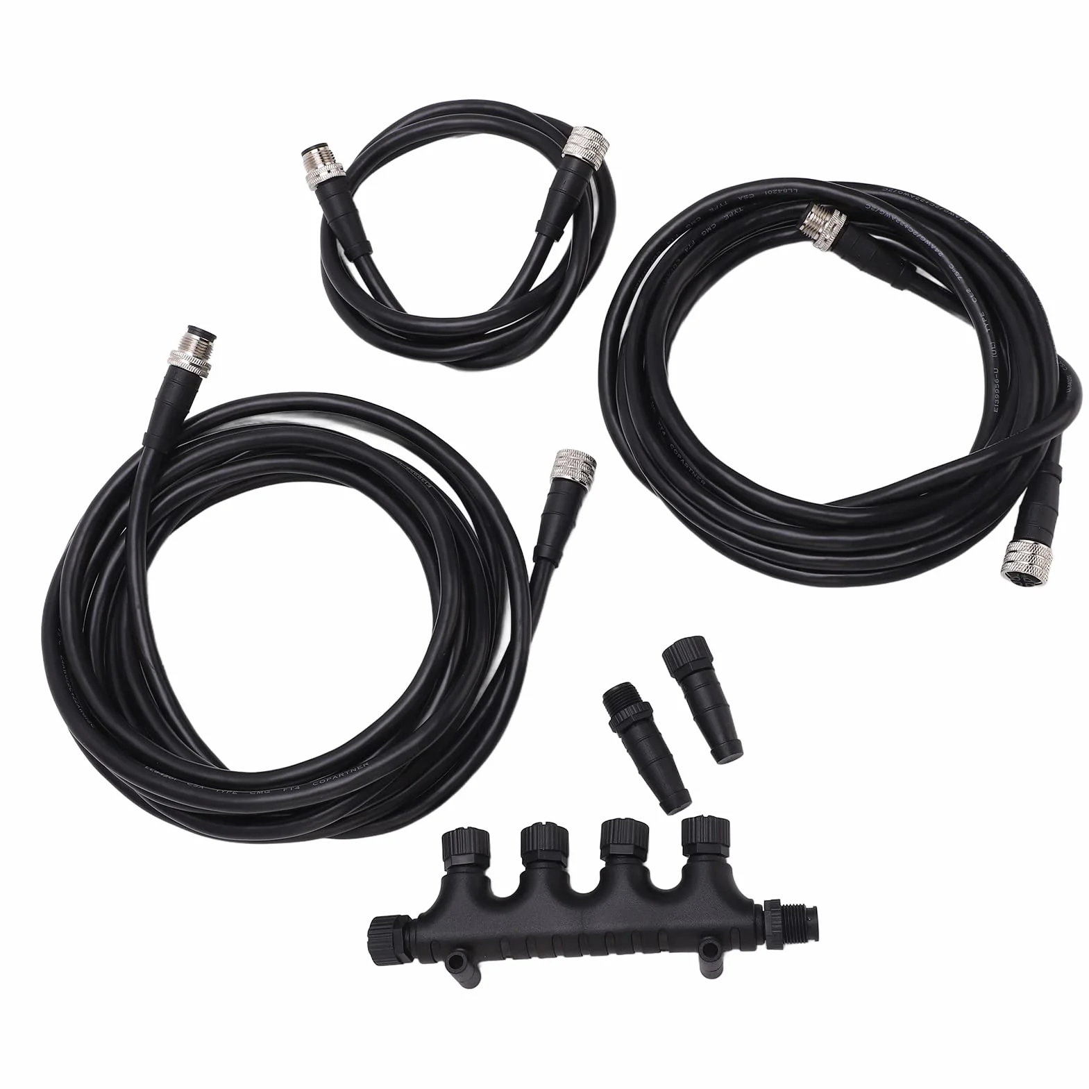 Tbest Ship Yacht Parts Marine Nmea 2000 Kit de Inicio Conector de Cable Combinación de Terminación Abs a Prueba de Herrumbre Universal