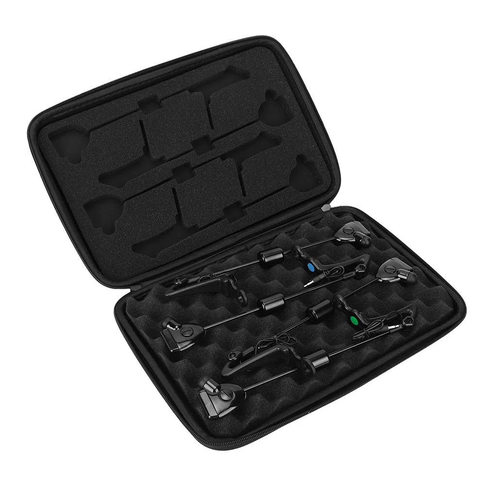 Alarma De Picadura De Pesca, 4 Piezas De Plástico, Perchas De Alarma De Picadura De Pesca, Alerta De Luz Y Sonido, Indicador De Cadena Oscilante, Accesorio para Equipo De Peces para Atraer Peces
