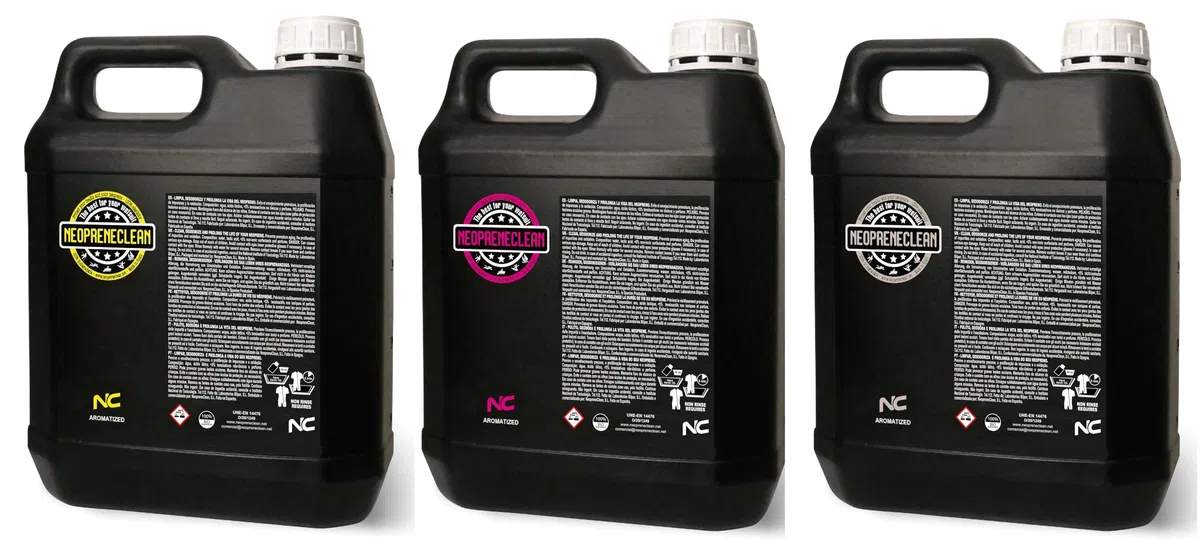 Neopreneclean. Jabón para limpiar neoprenos. Sin aclarado.100% biodegradable. Producto recomendado por la fesurfing. (5 l, Sandía)