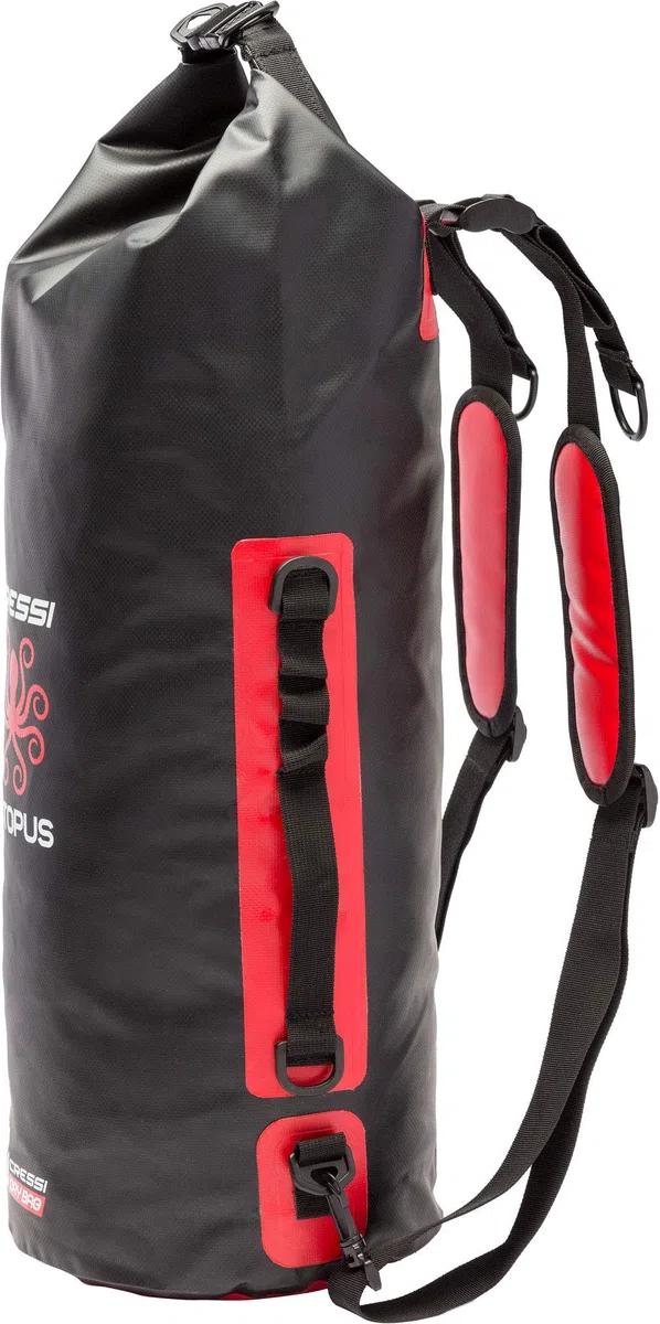 Cressi Octopus Mochila Impermeable 30L Rolltop Bolsa Estanca PVC para Viaje Senderismo Ciclismo Surf Buceo Camping, Backpack Outdoor Deportivo con Tirantes Acolchados y Asa Lateral