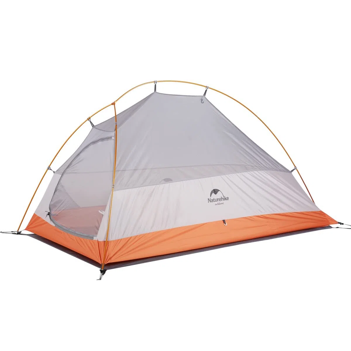 Naturehike Cloud up 1 Persona Carpa para Mochileros para Carpa de Cúpula Ligera para Acampar y Senderismo para 1 Hombre(Actualizar Naranja 210T)