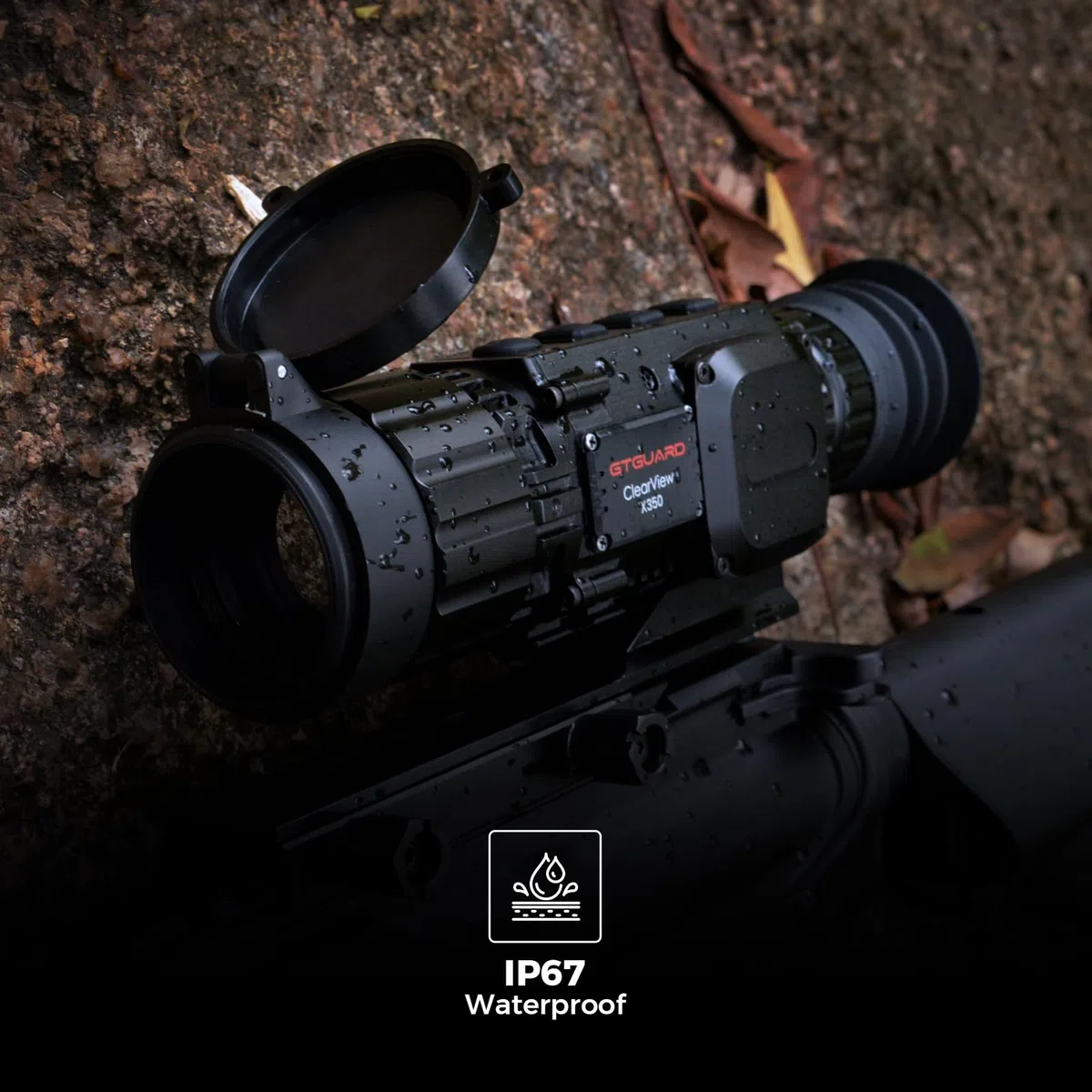 12um 384 x 288 Visores Térmicos para Rifles 35mm Visores Térmicos 64GB 50Hz para Caza