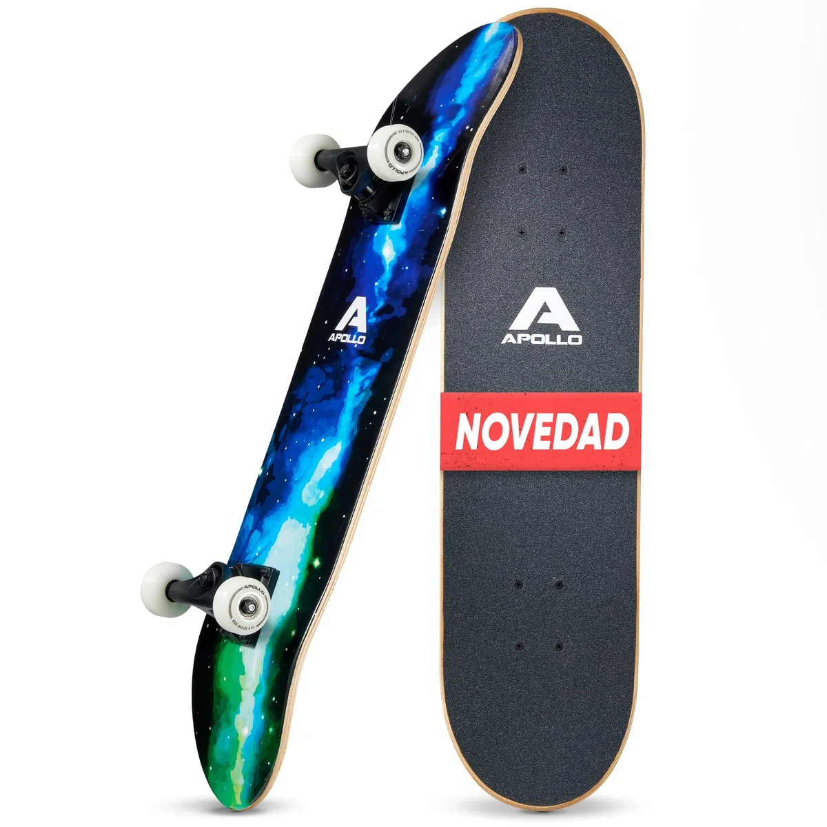 Apollo Skateboard Niño | Monopatín Niño y Skateboard Adulto Todo en Uno | Tabla de Skate de 7 Capas, Moderna, Cóncava Media, Rodamientos ABEC-7 | Conducción Ideal con Cada Estilo