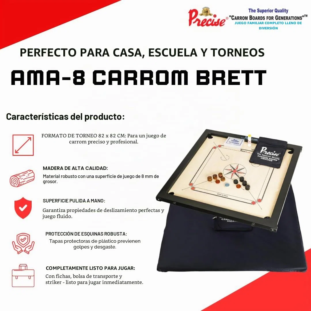 Precise Prof Carrom – AMA-One 8 mm – 12 kg