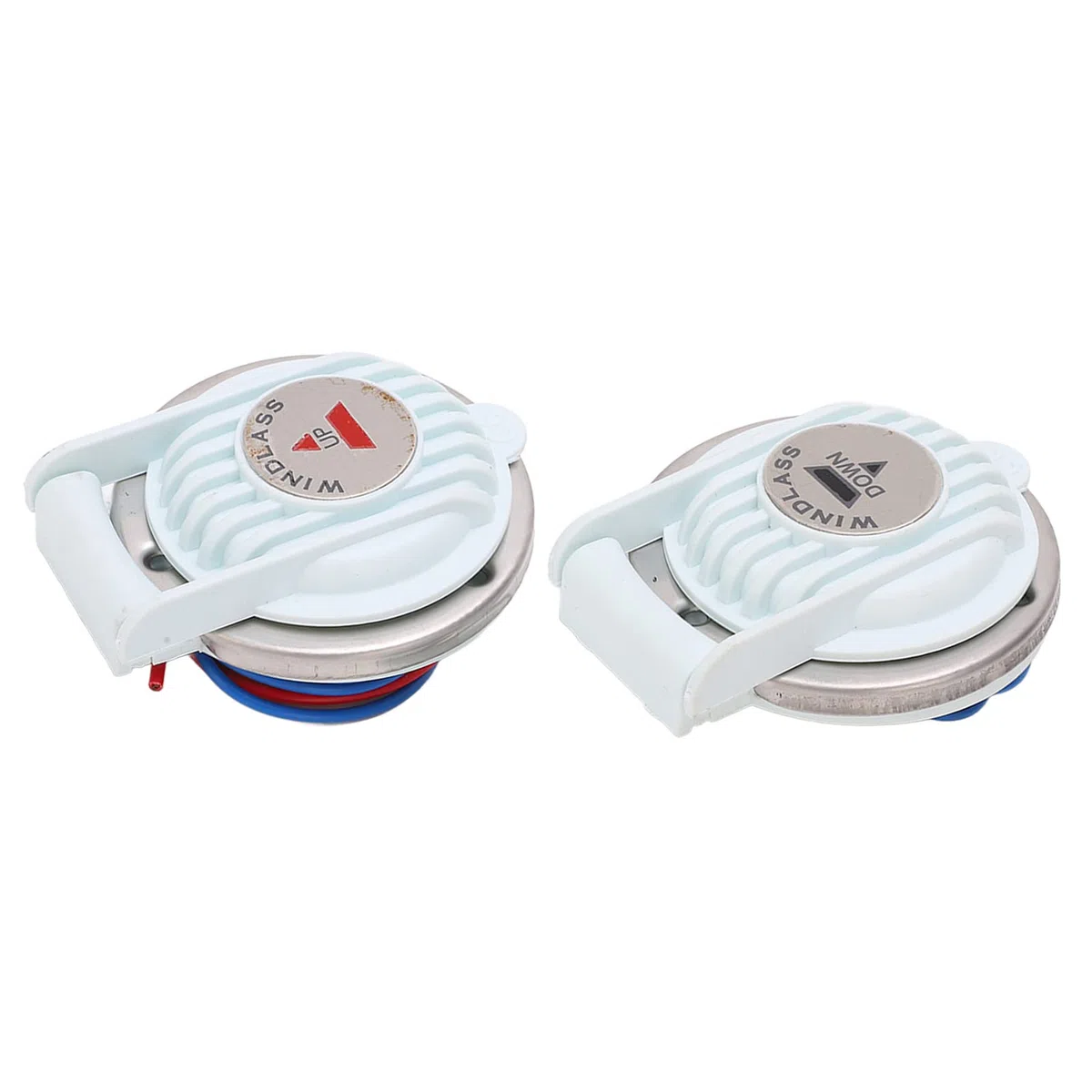 Interruptor de Pie de Molinete de Ancla, Portátil, 2 Piezas, Interruptor de Cabrestante de Ancla Seguro, PC de Acero Inoxidable para Barco