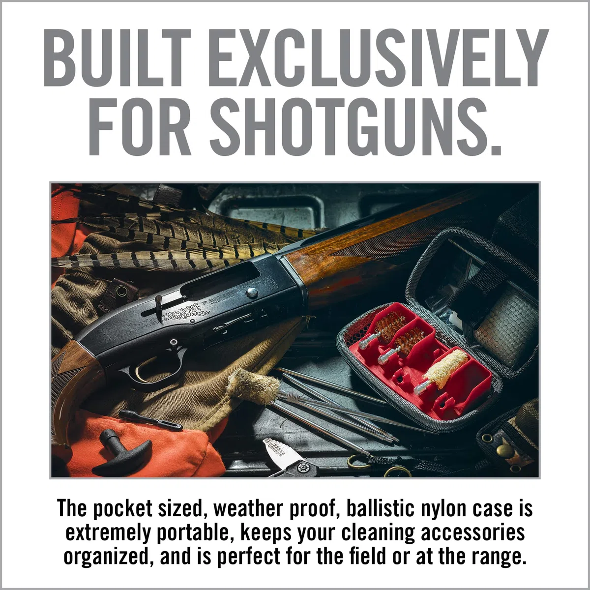 Real Avid Gun Boss Shotgun Cleaning Kit - Kit de Limpieza Universal para Escopeta Cal. 12 e 20 con Baqueta
