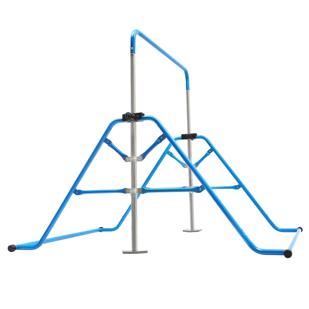 Gimnasia Gimnasia, 45-61 pulgadas, barra de gimnasia regulable en altura, soporta hasta 220 kg, equipo de entrenamiento horizontal, barra de ejercicios para interiores, entrenamiento en casa