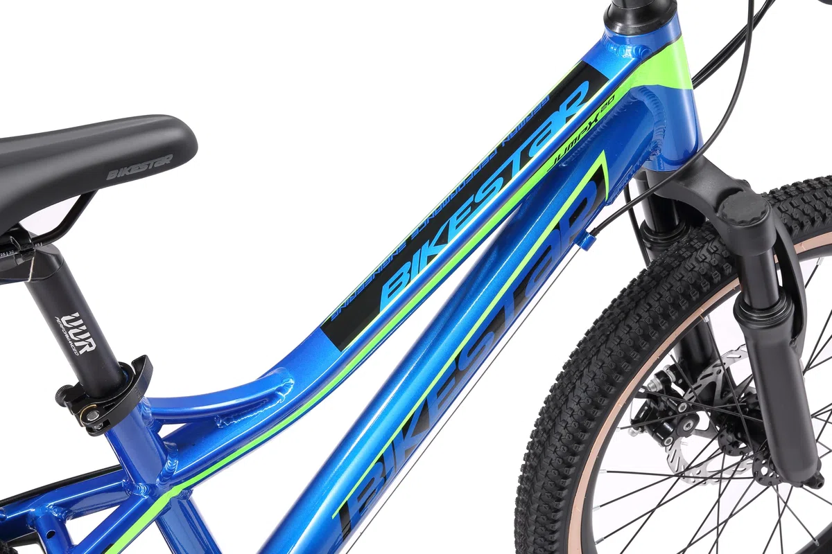 BIKESTAR Bicicleta de montaña de Aluminio Bicicleta Juvenil 20 Pulgadas de 6 a 9 años | Cambio Shimano de 7 velocidades, Freno de Disco, Horquilla de suspensión | niños Bicicleta