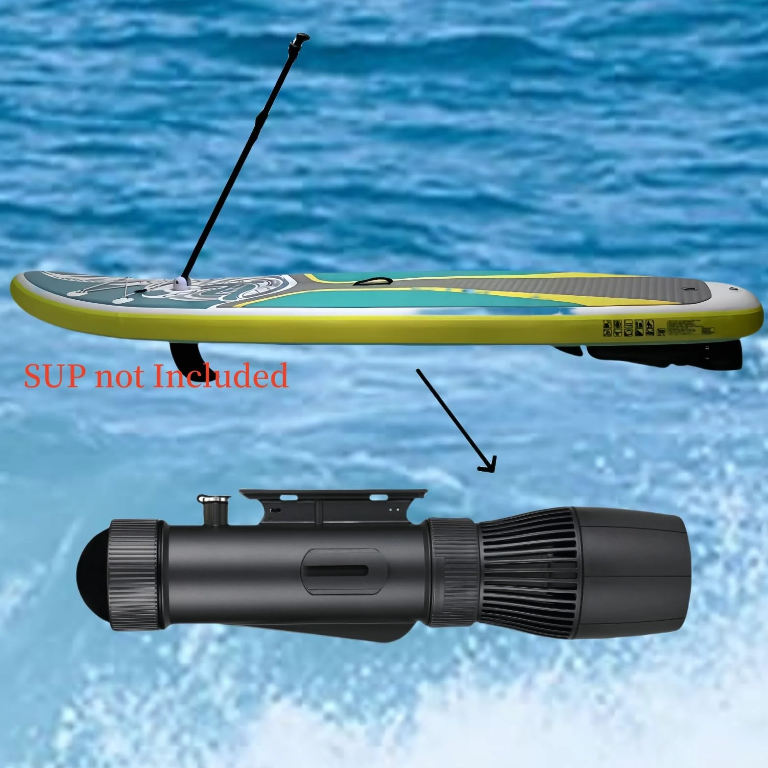 Camolech Patinete subacuático de 700 W (versión profesional) con batería extraíble Motor SUP eléctrico de mano Rodillo de agua Natación Productos de buceo para adultos y niños (CM7-1Pro Dos baterías)