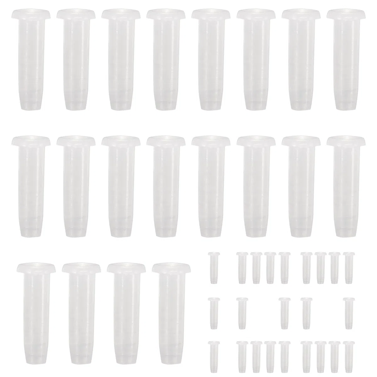 Protector de Cuerdas para Raquetas - 100 Piezas De Ojillos Protector Tubulares para Raqueta,Repuestos Nylon Transparentes, Herramientas Encordado Adultos