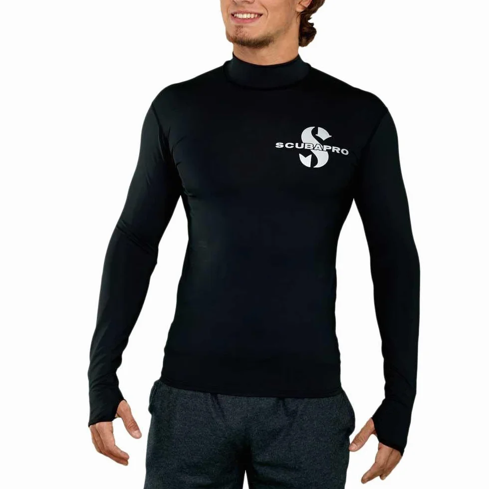 SCUBAPRO Swim Rash Guard - Camiseta de Manga Larga contra Rayos UV para Hombre