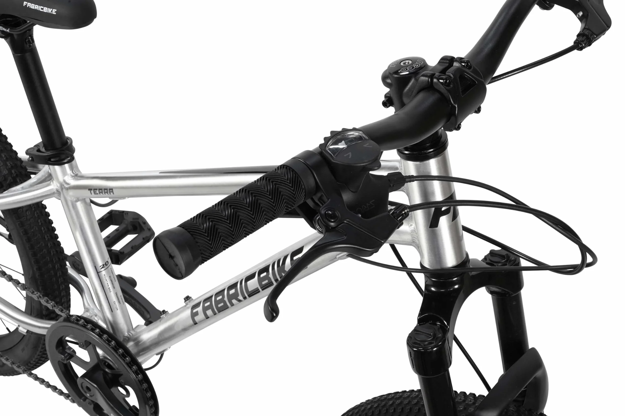 FabricBike Terra - Bicicleta de montaña de Aluminio 24 Pulgadas para niños de 8, 9, 10 y 11 años, Bicicleta MTB, Freno de Disco, Cambio de 7 velocidades, Suspensión Delantera.