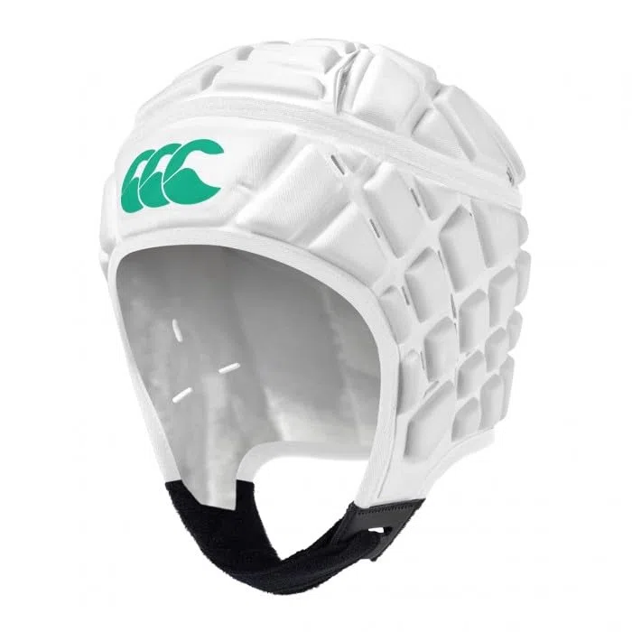 Canterbury Protectores de Cabeza Unisex para niños, Blanco/Verde, XS