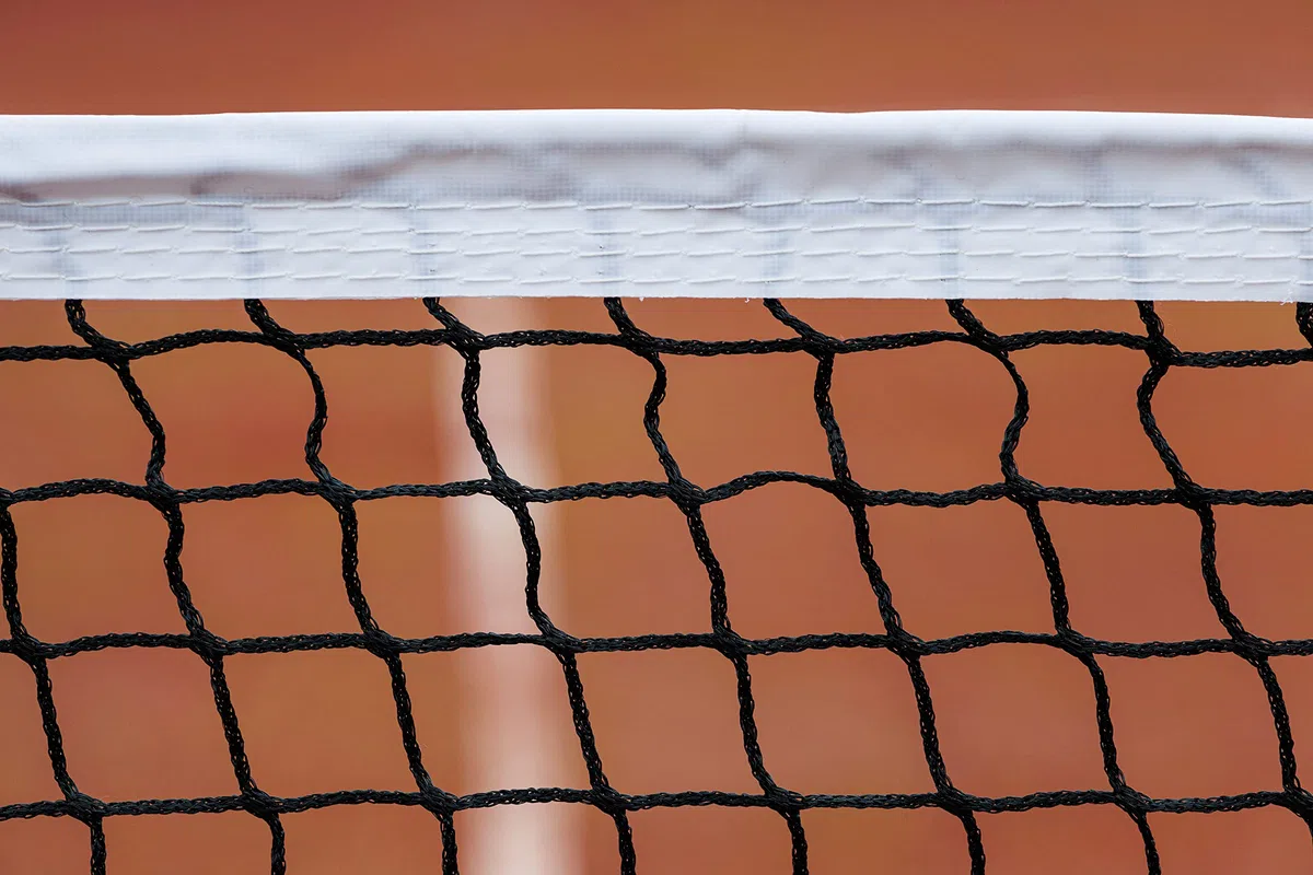 Red de Tenis Club Torneo de 3 mm – Red Especial Tierra Batida con una Banda no ensuciada