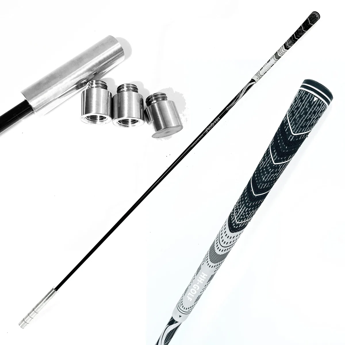 Pesas ajustables 4 en 1 para entrenamiento de velocidad de swing de golf, palo de velocidad de golf de sobrevelocidad, ayuda de entrenamiento de golf para distancia, tempo, calentamiento