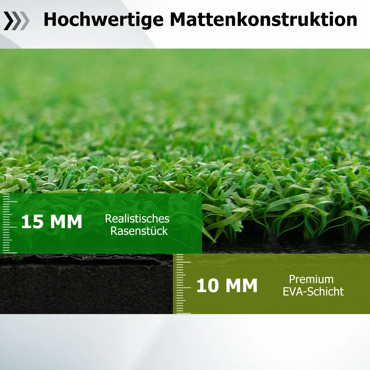 GOPLUS Tapete de Golf para Golpes, Tapete de Césped Artificial para Interior y Exterior, Alfombrilla de Golf con 2 Varillas de Alineación y 2 Tees para Amantes y Principiantes