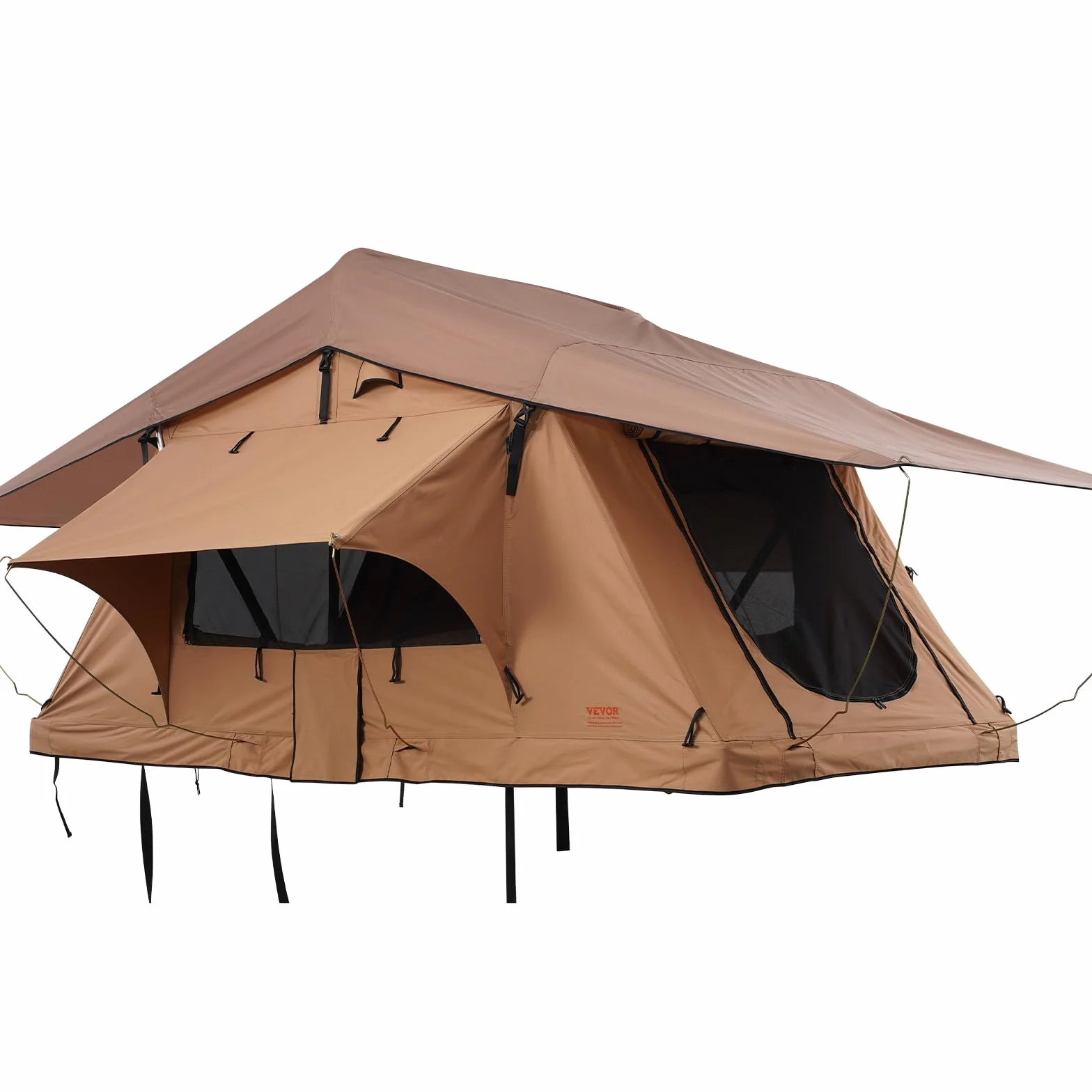 Naturnest Carpa de Techo Rígida, Plegable con Escalera Telescópica, Colchón y Funda PVC Impermeable para Jeep, SUV y Furgoneta