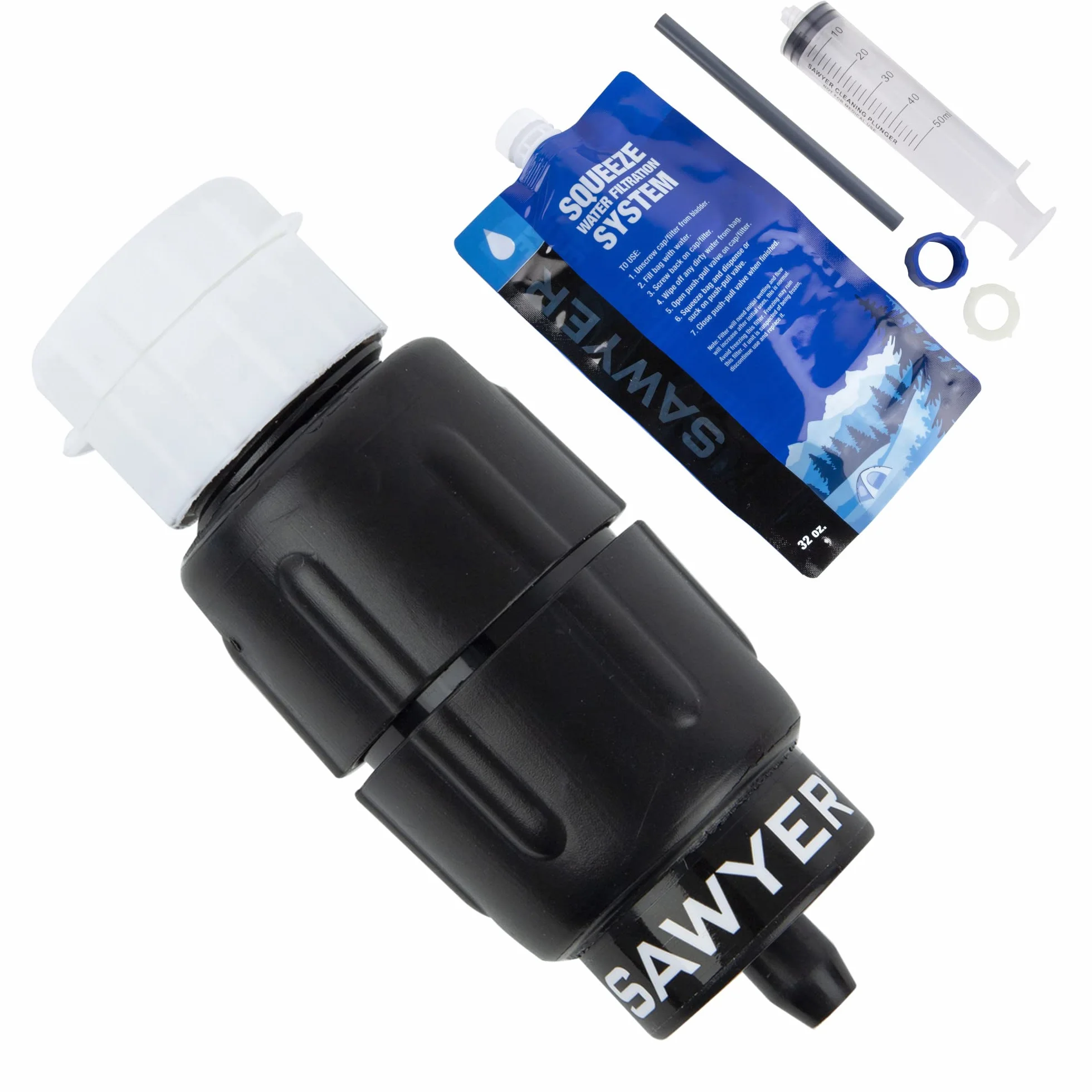 Sawyer Products Micro Squeeze Mini SP2129 PointONE, Sp113, SP114, SP116, 2X SP2129 - Juego de filtros de Agua para Camping y Trekking