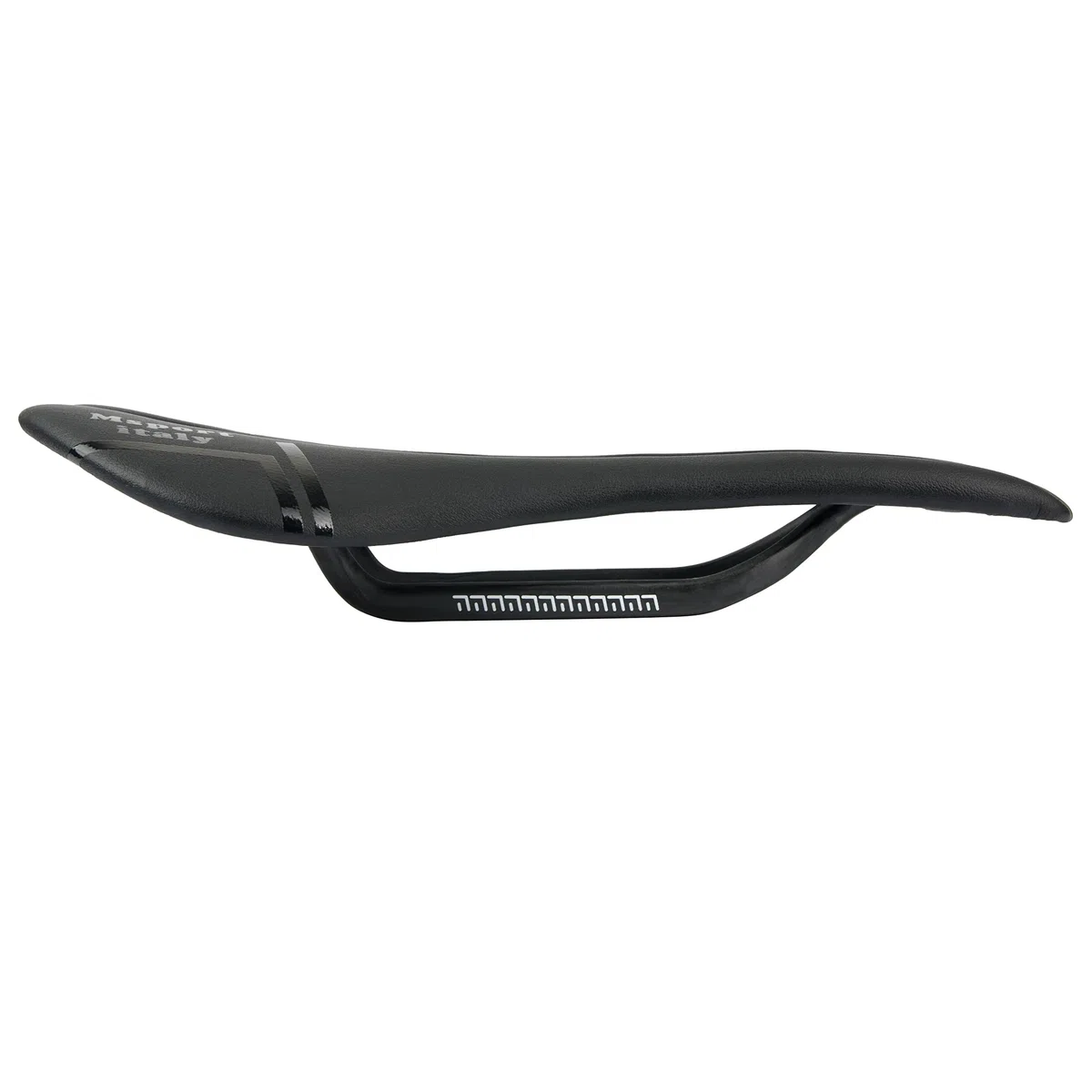 Msport Sillín de bicicleta de fibra de carbono para bicicleta de carretera y MTB súper ligero (negro)