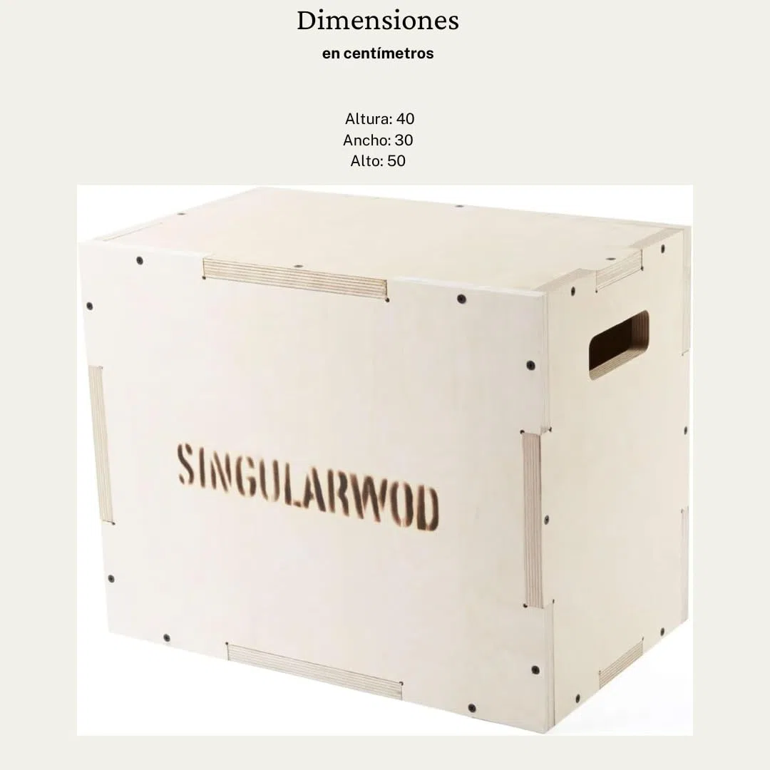 SINGULARWOD Cajón Pequeño Pliométrico Eucalipto. Cajon Pliometrico. Steps Fitness Cajón de Salto Crossfit. Steppers Crossfit. Cajon de Salto. Plyo Box, Jump Box Cross Training. Cajon Crossfit