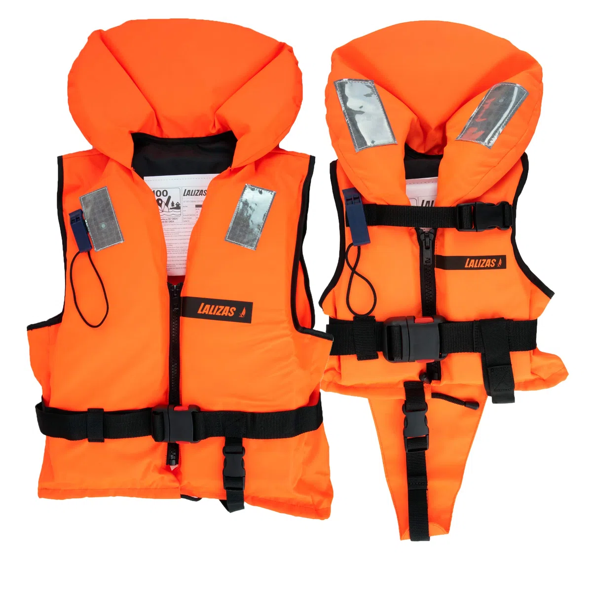 Chaleco Salvavidas de plástico sólido para niños y Adultos, 100 N, CE ISO 12402-4, tamaño 3, para niños de 10 a 20 kg, Color Naranja