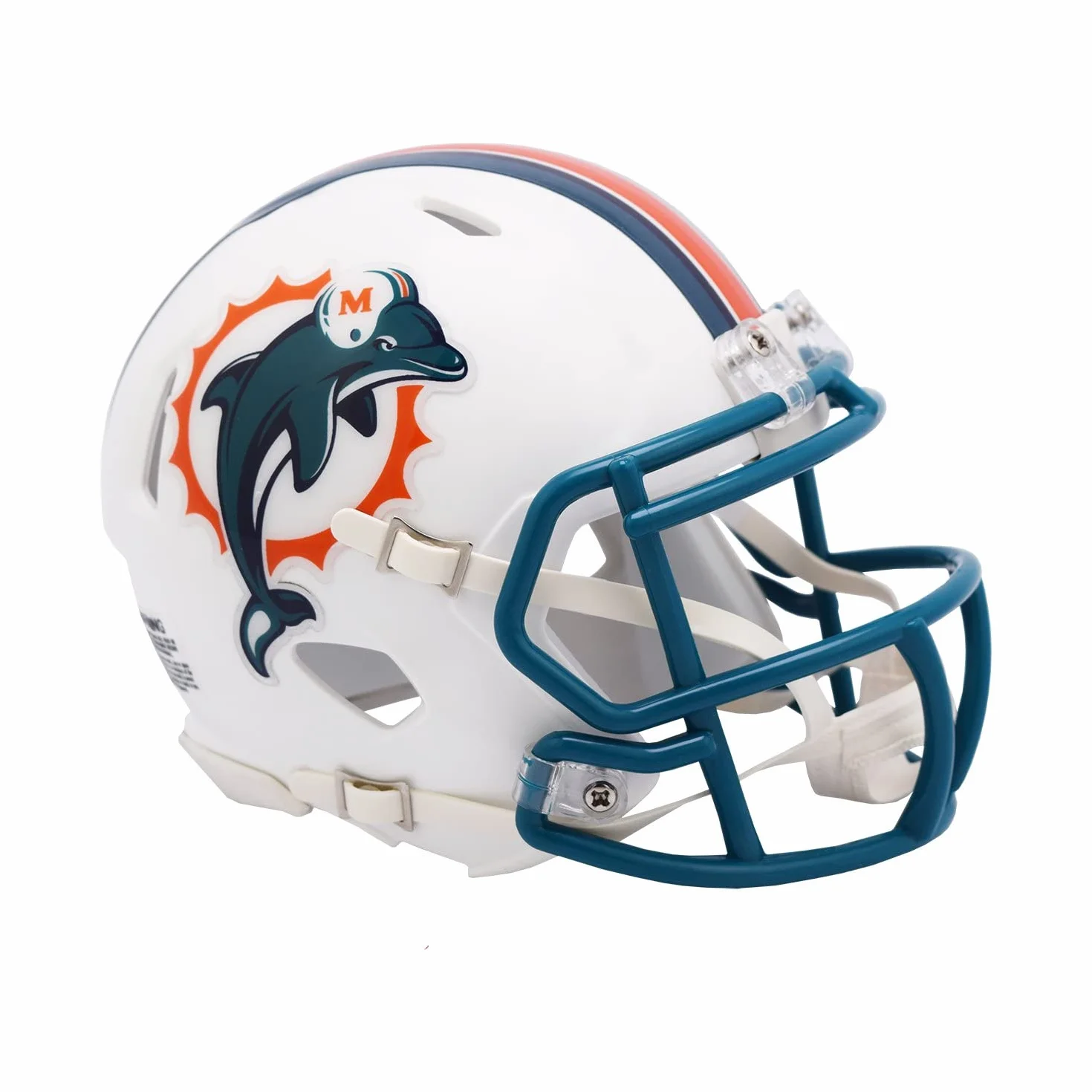 Riddell Dolphins 1997-2012 Throwback Revolution Speed Mini casco de fútbol americano