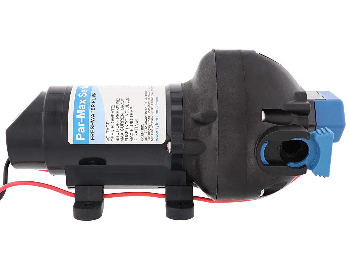 Jabsco 31395-2512-3A Par-Max 3 Bomba de suministro de agua dulce marina: 12V, 11LPM, 25 PSI