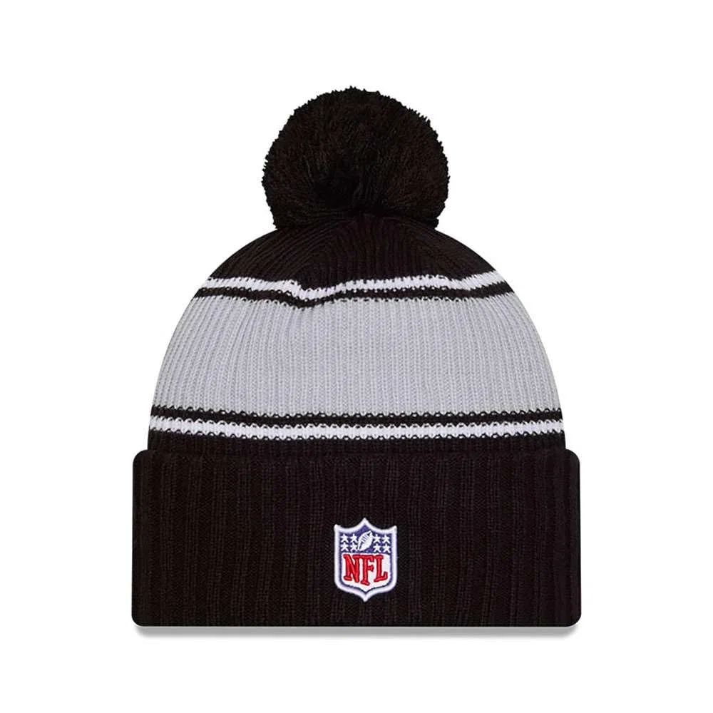 New Era Sideline 2024 Beanie Fútbol Americano pompón Bobble Invierno Gorro Logo del Equipo NFL
