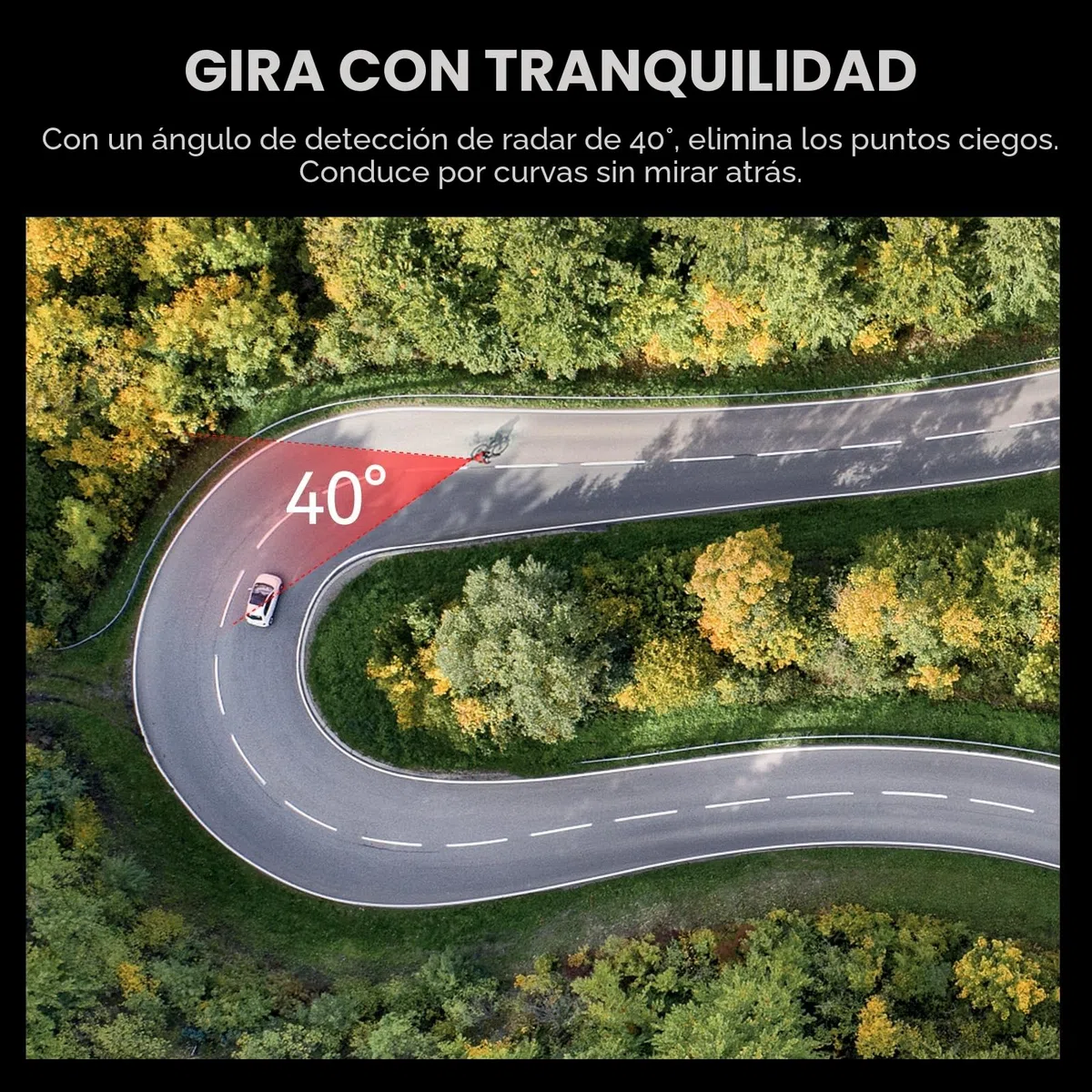 CYCPLUS Bicicleta luz Trasera con Radar, con detección precisa de frenado, alertas visuales para vehículos hasta 160m, batería Recargable de 2000mAh, Encendido/Apagado automático, Impermeable IPX6