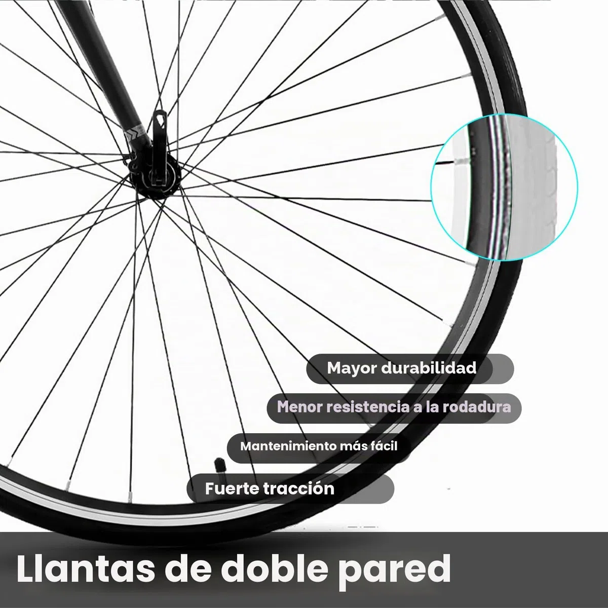 HILAND Alliance Bicicleta de Carretera 28 Pulgadas, 14 Velocidades, Cuadro de Aluminio de 49/53/57 cm para Hombre y Mujer, 700C Bicicleta para Uso Diario para Adultos, Negra/Blanca