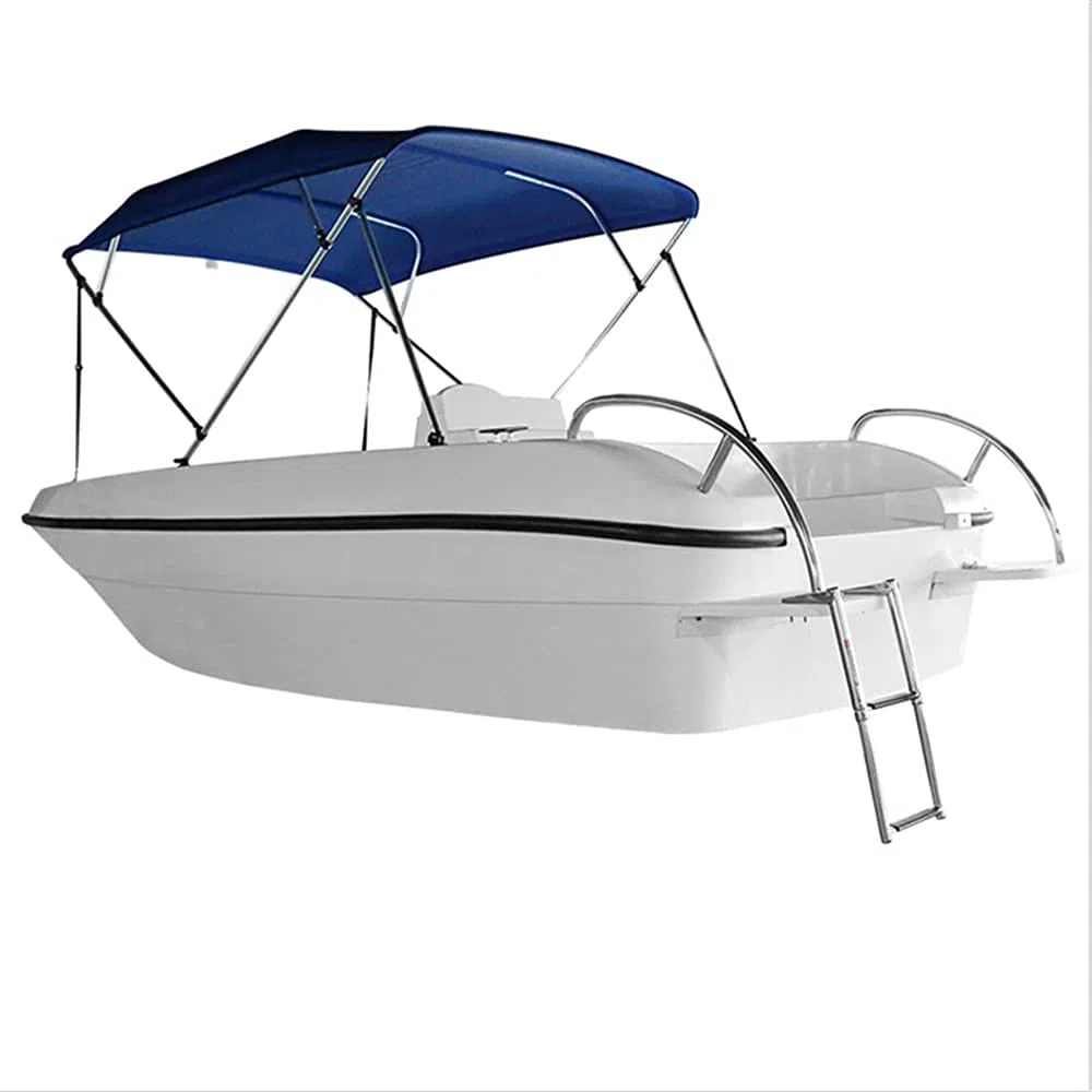 KAOLALI Escalera Telescópica para Barco Yate, Escalera de Barco Plegable de Acero Inoxidable(2 Escalones)