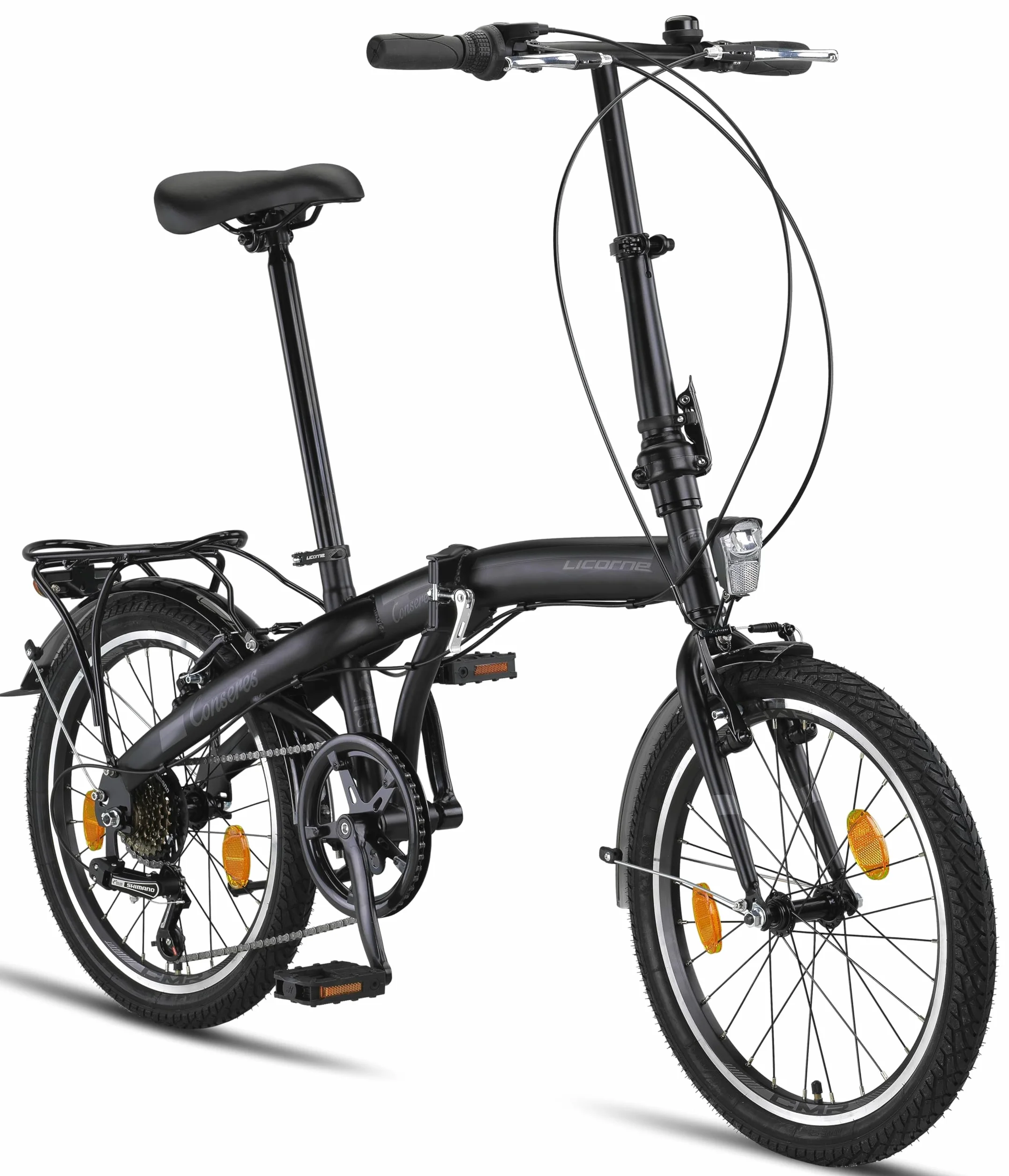 Licorne Bike Conseres - Bicicleta plegable de 20 pulgadas para hombre y mujer, 6 marchas