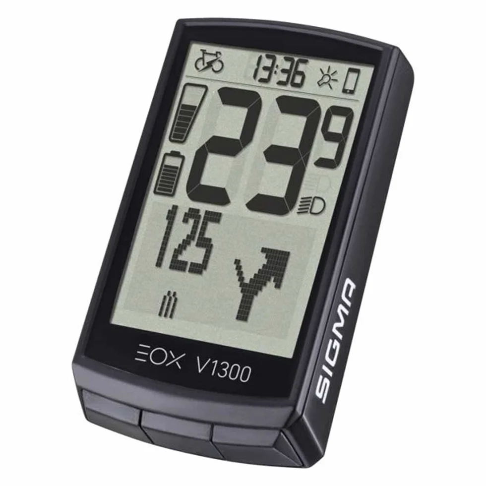 SIGMA EOX View 1300 | Compteur Intelligent pour vélo électrique Avec de Nombreuses Fonctions, y Compris Over Clamp Butler | Parfaitement connecté Avec l'APP EOX Gratuite