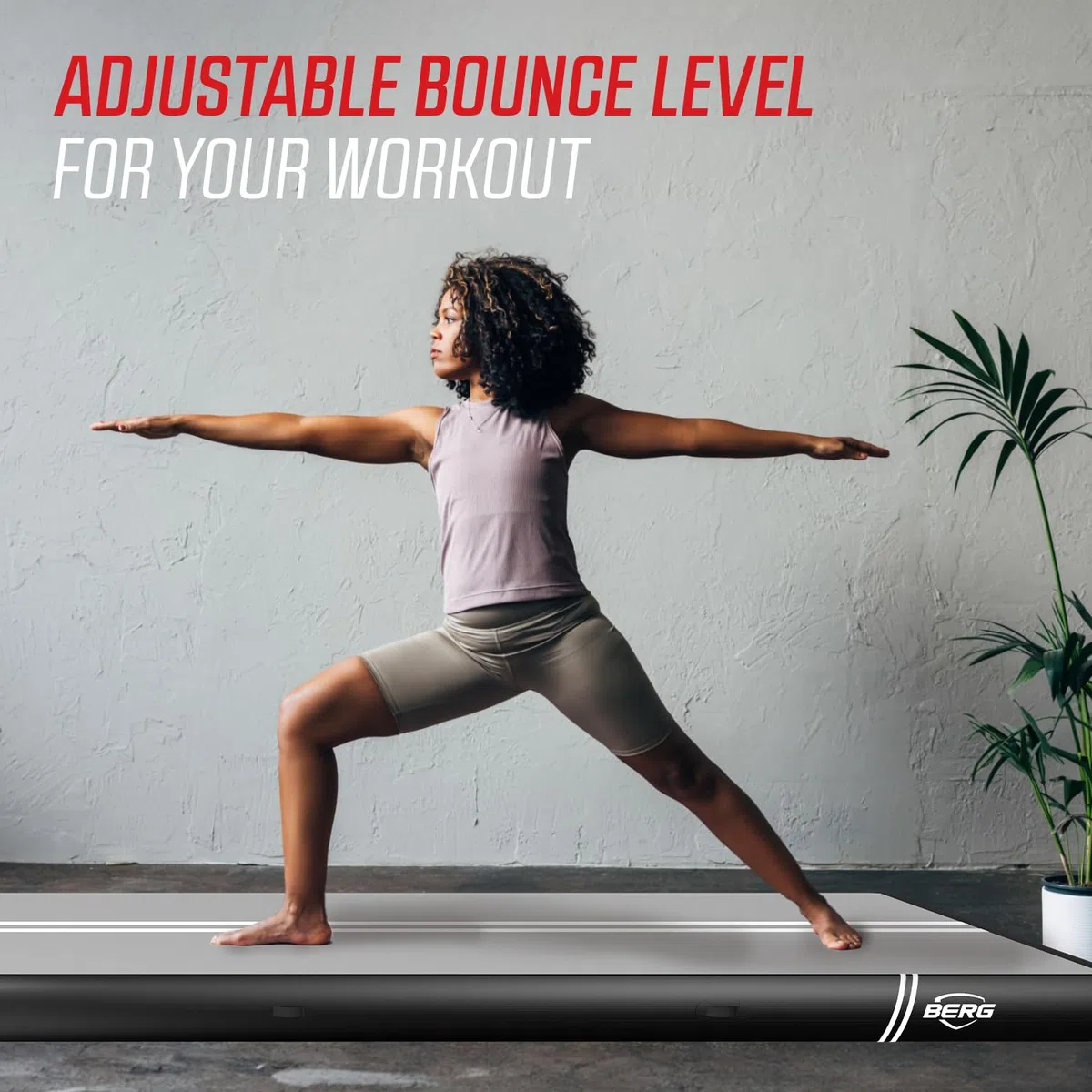BERG AirTrack hinchable antideslizante para gimnasia en casa