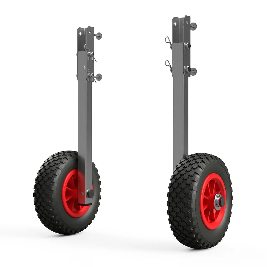 SUPROD Ruedas de Lanzamiento Ruedas de botadura de Bote para Transporte Plegable Acero Inoxidable ET200