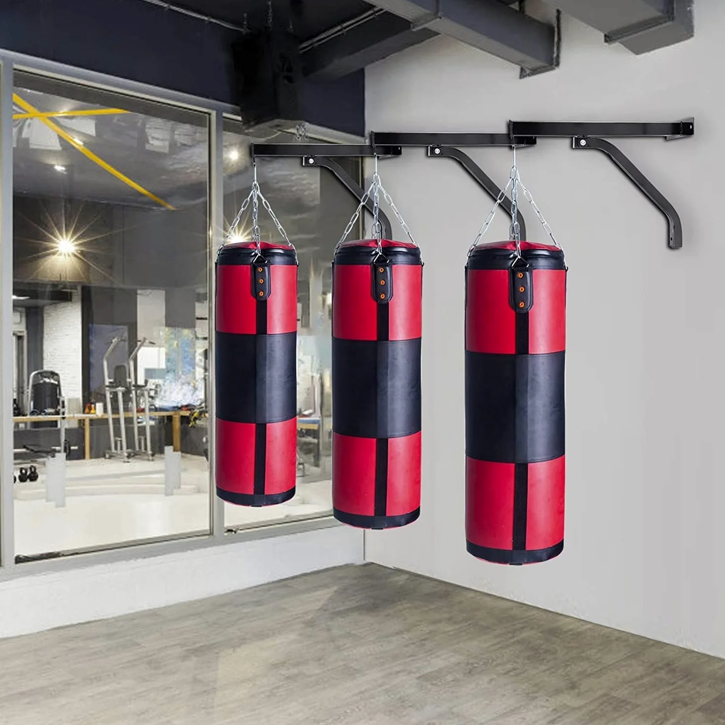 Greensen Soporte de Pared para Bolsa de Boxeo, Capacidad 100 kg, para Entrenamiento en Casa