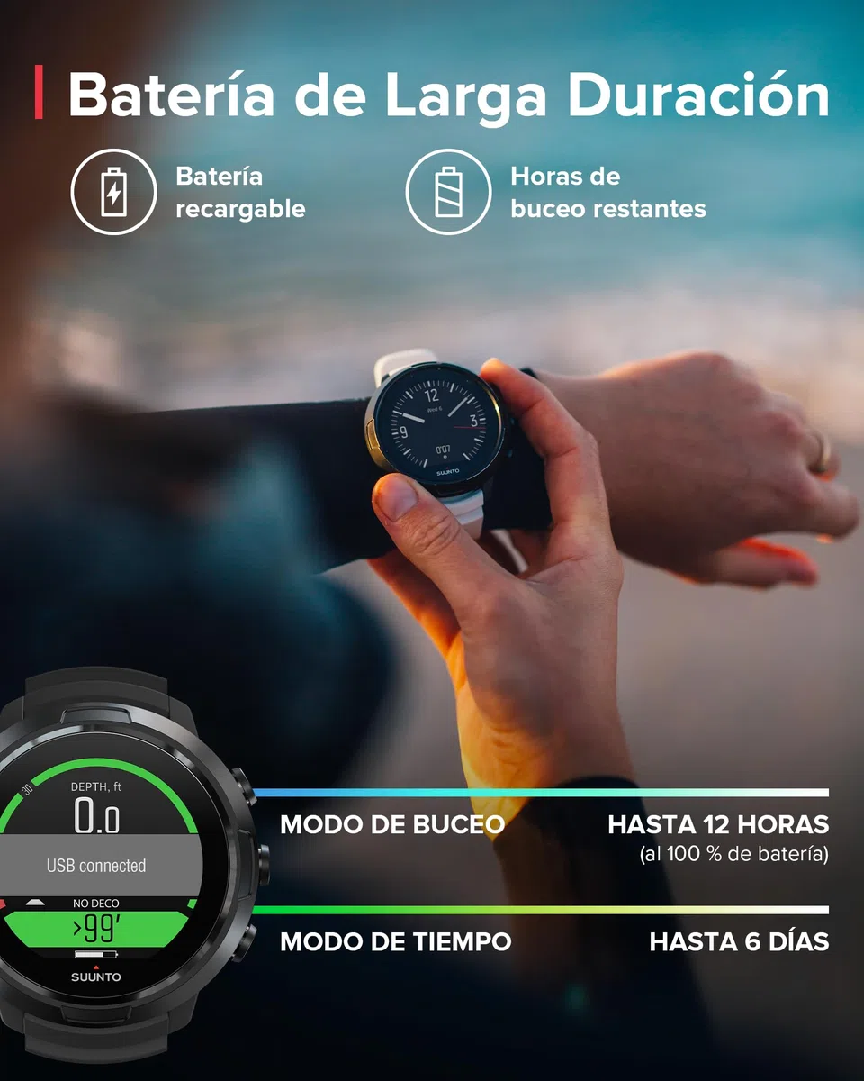 Suunto Ordenador de Buceo Dive D5