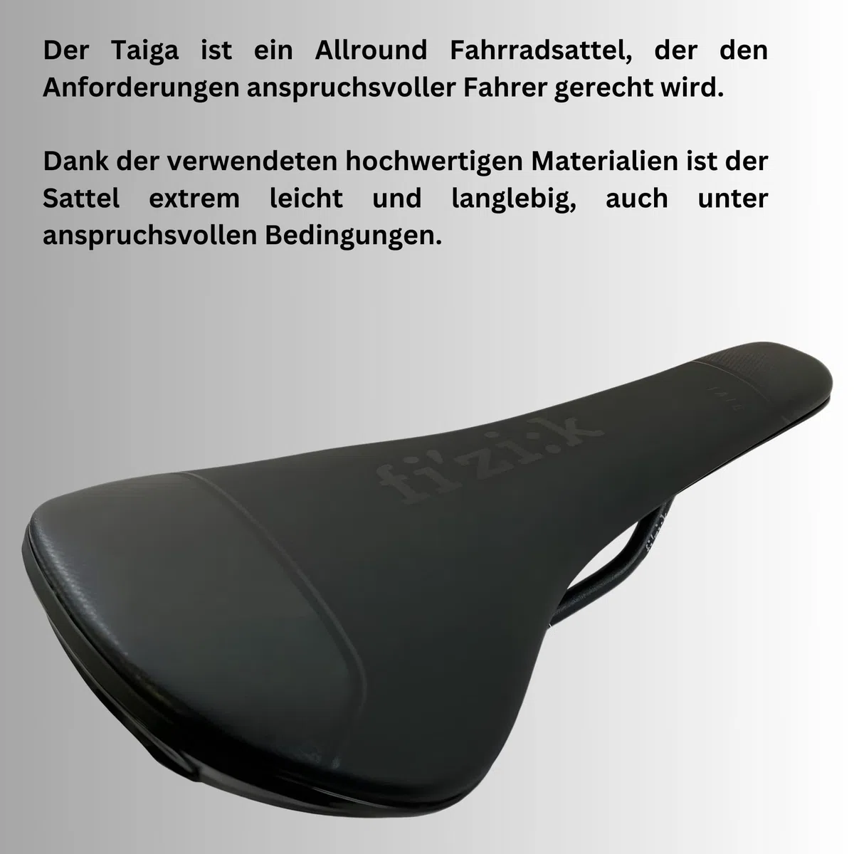 VDP Sillín de Bicicleta Fizik Taiga para Carreras, BMX, Fixie, Singlespeed y MTB - Clásico con Sistema ICS para Tija de Sillín Patentada